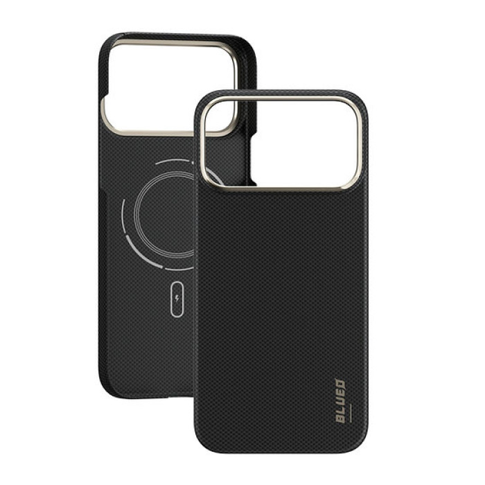 Чохол для iPhone 17 Pro Max - Blueo Air Aramid Fiber (600D) MagSafe, Black