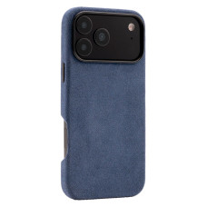 Чохол для iPhone 17 Pro - ALMA Alcantara Full-Wrap MagSafe, Navy Blue