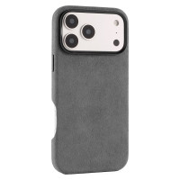 Чохол для iPhone 17 Pro - ALMA Alcantara Full-Wrap MagSafe, Titanium Gray