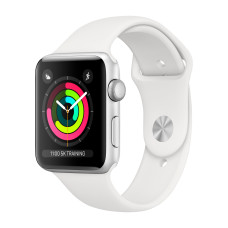 Apple Watch S3 42mm Silver, White Sport Band Вживаний (б/в)