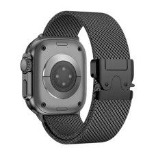 Ремінець для Apple Watch - 42/44/45/46/49mm, Milanese Loop Strap Band, Black