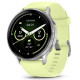 Смарт-годинник Garmin Venu 4 45mm Silver with Citron Silicone Band