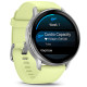 Смарт-годинник Garmin Venu 4 45mm Silver with Citron Silicone Band