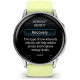 Смарт-годинник Garmin Venu 4 45mm Silver with Citron Silicone Band
