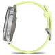 Смарт-годинник Garmin Venu 4 45mm Silver with Citron Silicone Band
