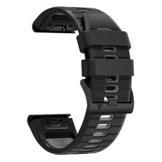 Ремінець для годинника Garmin - QuickFit 22mm, Silicone Band, Black Gray