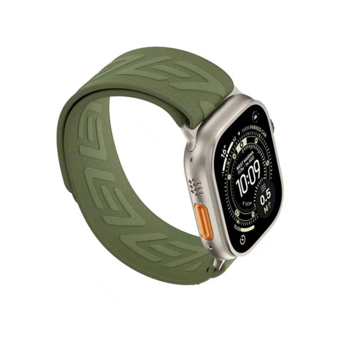 Ремінець для Apple Watch - 42/44/45/46/49mm, Blueo Trailweave Lite Loop Band, Army Green