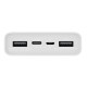 Додатковий аккумулятор Xiaomi 20000mAh Mi Power Bank 3 White