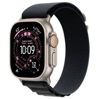 Apple Watch Ultra 3 Natural Titanium, Black Alpine Loop, (Large), LTE