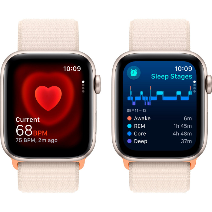 Apple Watch S8 45mm Starlight, Starlight Sport Band