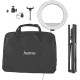 Штатив зі світлодіодним кільцем Hama SpotLight Steady 120 V2 BT, Black