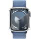 Apple Watch S9 45mm Silver, Winter Blue Sport Loop