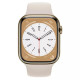 Apple Watch S8 41mm Gold Stainless Steel, Starlight Sport Band