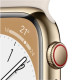Apple Watch S8 41mm Gold Stainless Steel, Starlight Sport Band