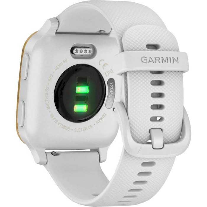 Смарт-годинник Garmin Venu Sq, White + Light Gold