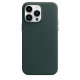 Чохол для iPhone 14 Pro - Apple Leather MagSafe, Forest Green