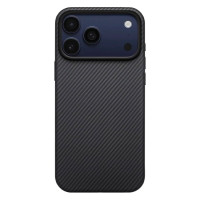 Чохол для iPhone 17 Pro - Pitaka Aramid Edge Ultra-Slim Twill 600D MagSafe, Black / Grey