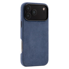 Чохол для iPhone 17 Pro Max - ALMA Alcantara Full-Wrap MagSafe, Navy Blue