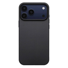 Чохол для iPhone 17 Pro Max - Pitaka Aramid Edge Ultra-Slim Twill 600D MagSafe, Black / Grey