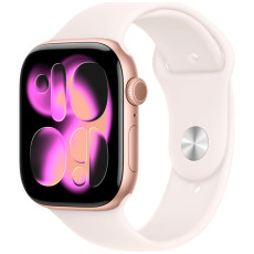 Apple Watch S11 42mm Rose Gold, Light Blush Sport Band (S/M)