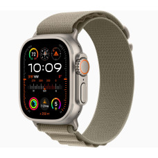 Apple Watch Ultra 2 Titanium, Olive Alpine Loop, (Medium), LTE