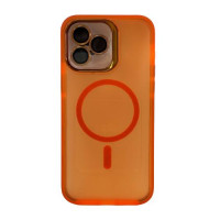 Чохол для iPhone 15 Pro - Cutana Matte with Camera Protection MagSafe, Orange