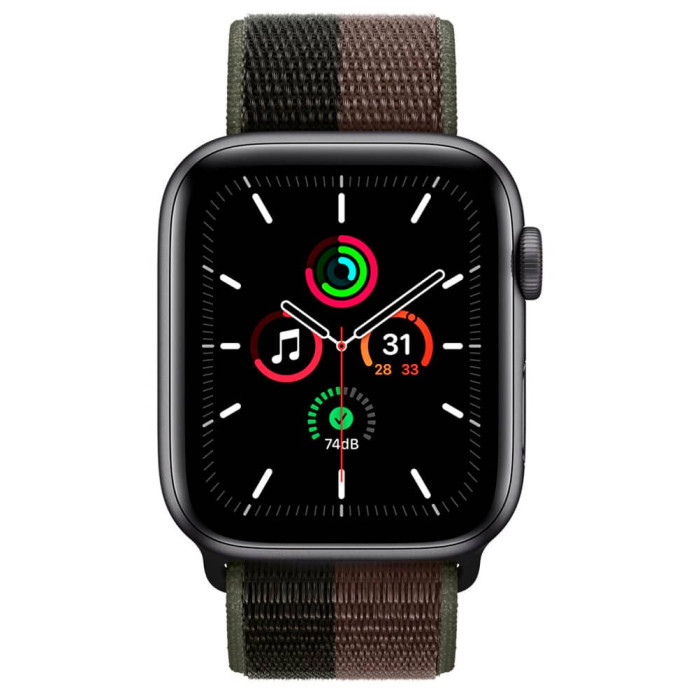 Apple Watch SE (1Gen) 40mm Space Gray, Tornado / Gray Sport Loop, LTE Вживаний (б/в)