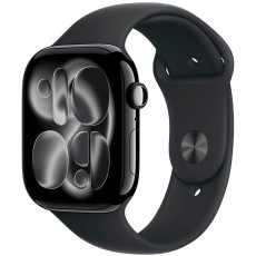 Apple Watch S11 42mm Jet Black, Black Sport Band (M/L)