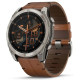 Смарт-годинник Garmin Fenix 8 51mm AMOLED Sapphire Carbon grey DLC w. Chestnut Leather Band