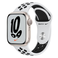 Apple Watch Nike S7 45mm Starlight, Anthracite / Black Sport Band
