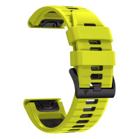 Ремінець для годинника Garmin - QuickFit 22mm, Silicone Black Amp Yellow