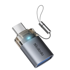 Адаптер (OTG) USB-C to USB - McDodo, Black