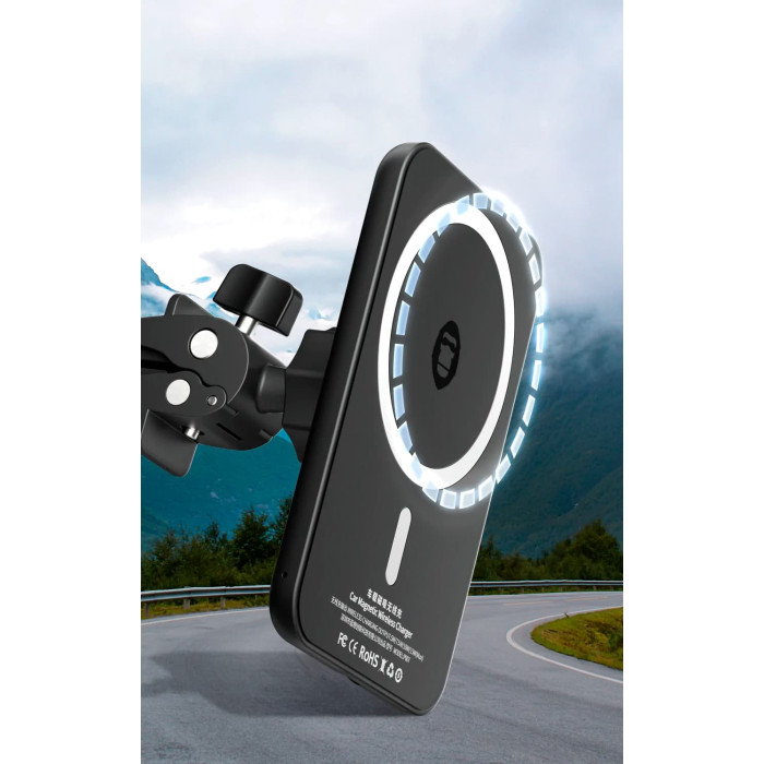 Тримач Blueo Magnetic Wireless Charger 15W Black