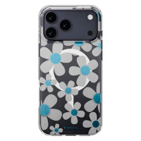 Чохол для iPhone 17 Pro Max - SwitchEasy Fleur M 3D Pattern MagSafe, Blue Grey