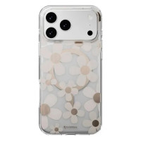 Чохол для iPhone 17 Pro - SwitchEasy Fleur M 3D Pattern MagSafe, Golden Grey