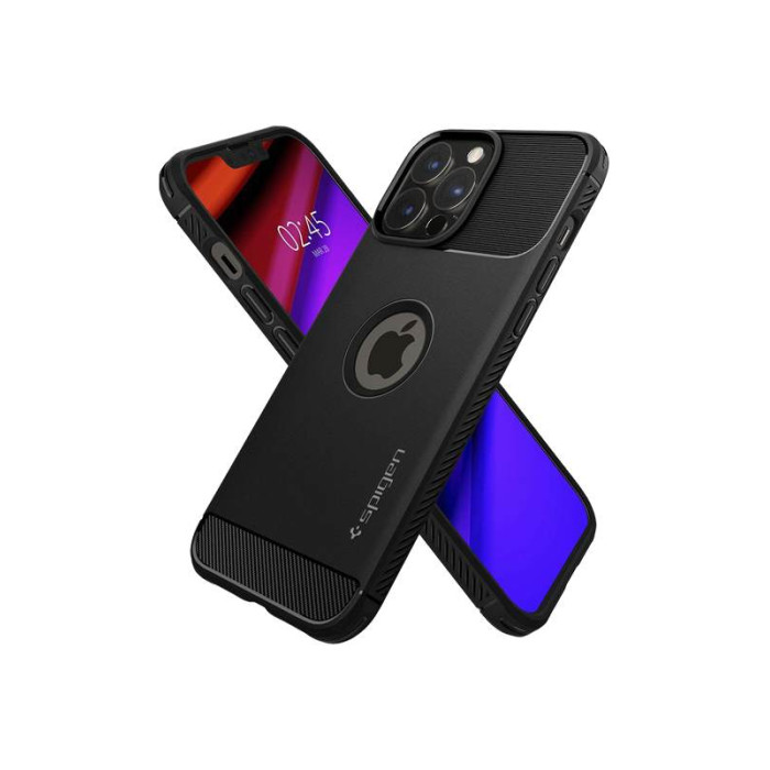 Чохол для iPhone 13 Pro Max - Spigen Armor Rugged, Matte Black
