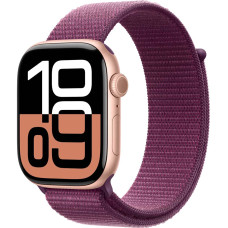 Apple Watch S10 42mm Rose Gold, Plum Sport Loop LTE