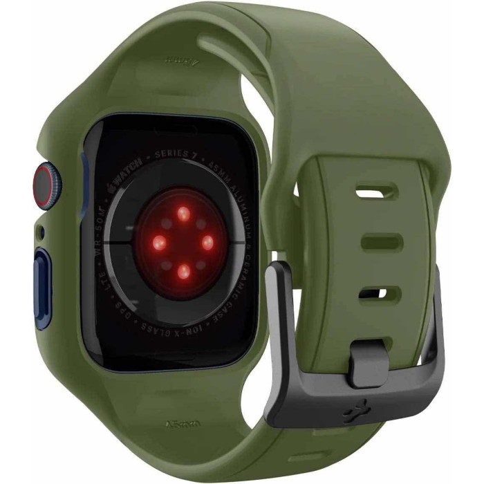 Чохол для Apple Watch - 42/44/45mm, Spigen Liquid Air Pro, Moss Green