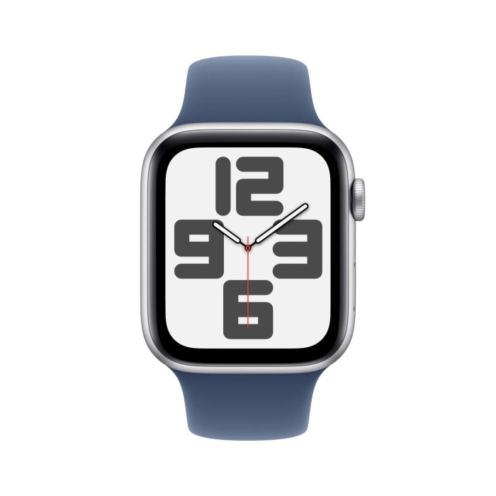Apple Watch SE (2Gen) 44mm Silver, Denim Sport Band (S/M) (2024)