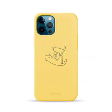 Чохол для iPhone 12 Pro Max - Pump Silicone Minimalistic, Cat on Cat