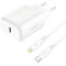 Зарядний пристрій - Proove, Silicone Type-C + Cable USB-C to Lightning 1m 20W, White