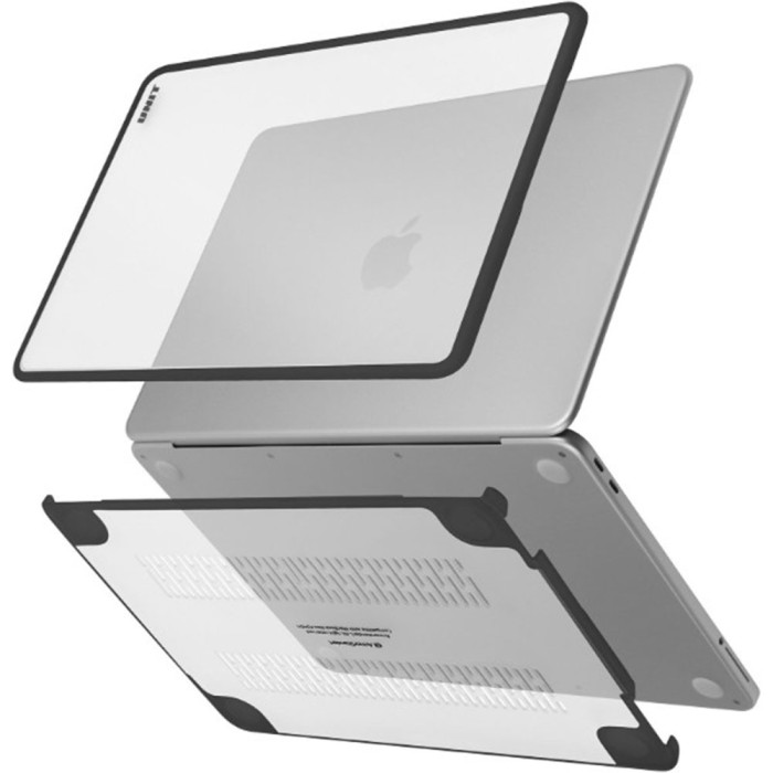 Чохол-накладка для Macbook Neo - Armorstandart Unit, Clear Black