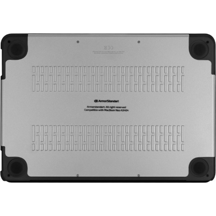 Чохол-накладка для Macbook Neo - Armorstandart Unit, Clear Black