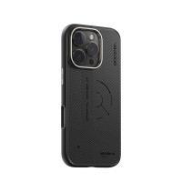 Чохол для iPhone 16 Pro - Blueo (600D) Aramid BiTexture Slim MagSafe, Black