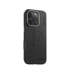 Чохол для iPhone 16 Pro - Blueo (600D) Aramid BiTexture Slim MagSafe, Black