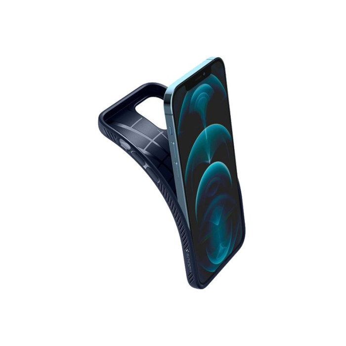 Чохол для iPhone 12/12 Pro - Spigen Liquid Air, Navy Blue