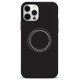 Чохол для iPhone 12 Pro Max - Pump Silicone Minimalistic, Circles on Dark