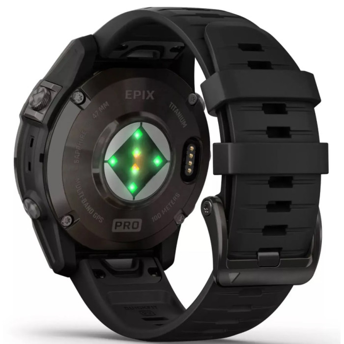 Смарт-годинник Garmin Epix Pro (Gen 2) AMOLED 47mm Slate Gray w. Black Band