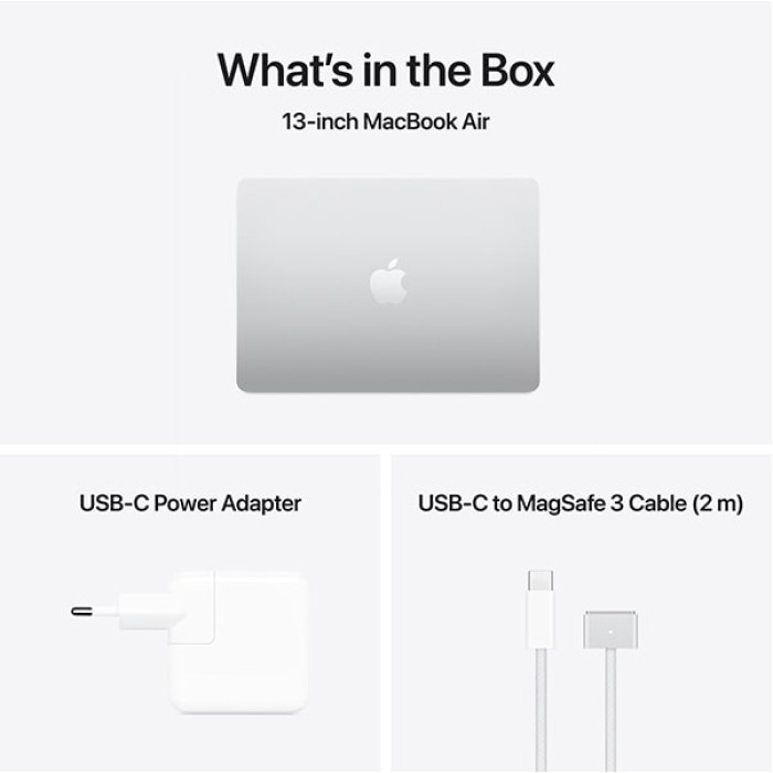 Apple Macbook Air 13.6 / M4 / 16Gb / 512Gb / Silver (2025) Як новий
