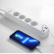 Мережевий фільтр Wiwu 20W Smart Power Strip USB-C + USB-A PLug White